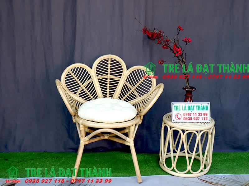 Bộ Bàn Ghế Mây Uống Trà - BBGMUT005